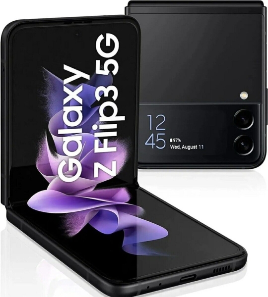 Samsung Galaxy Z Flip3 128GB entsperrt 5G Smartphone 6,7″ – Phantom Black