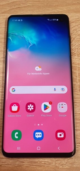 SAMSUNG GALAXY S10 SM-G973F 128GB SMARTPHONE SCHWARZ HÄNDLER – akzeptabel