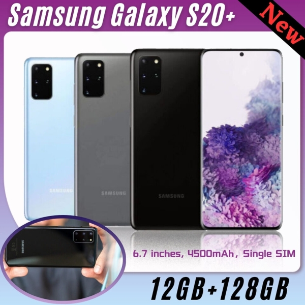 Neu Samsung Galaxy S20+ Plus 5G 128GB Handys Ohne Vertrag Einzel-SIM Smartphone