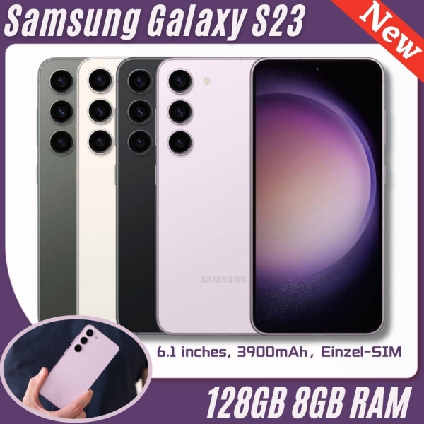 Neu Samsung Galaxy S23 (5G) SM-S911U 8GB+128GB Handys Ohne Vertrag Smartphone