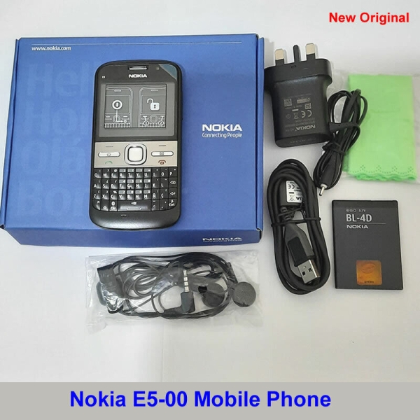 100 % Original Original Nokia E5-00 GSM 3G WLAN 5MP GPS entsperren Handy schwarz