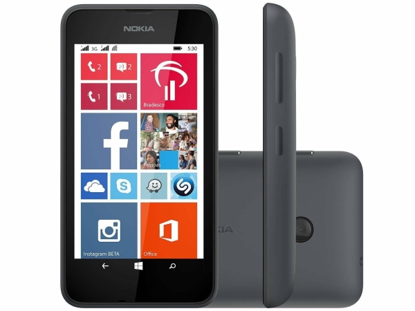 Klasse A – Nokia Lumia 530 Microsoft Windows Handy 4GB blau entsperrt