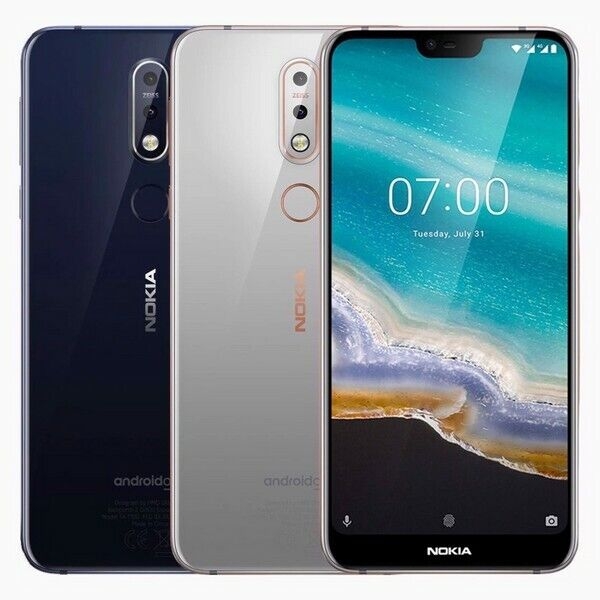 Nokia 7.1 TA-1100 entsperrt Smartphone 32GB 5,84″ 12MP Dual Sim Durchschnittszustand