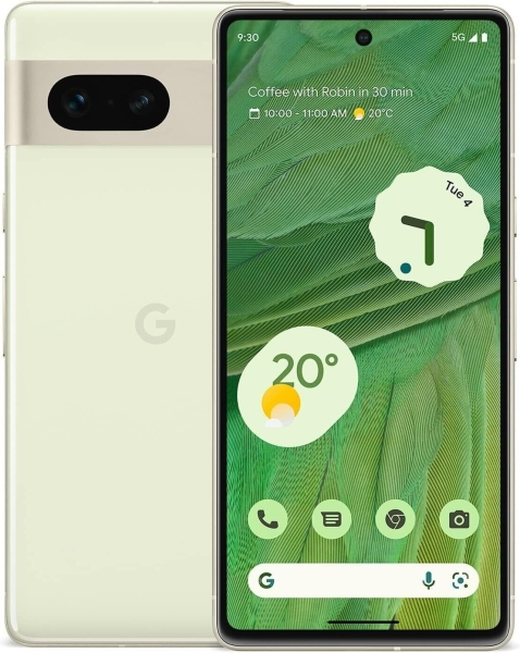 Google Pixel 7 – entsperrt Android 5G Smartphone – 128GB – Zitronengras – Neu