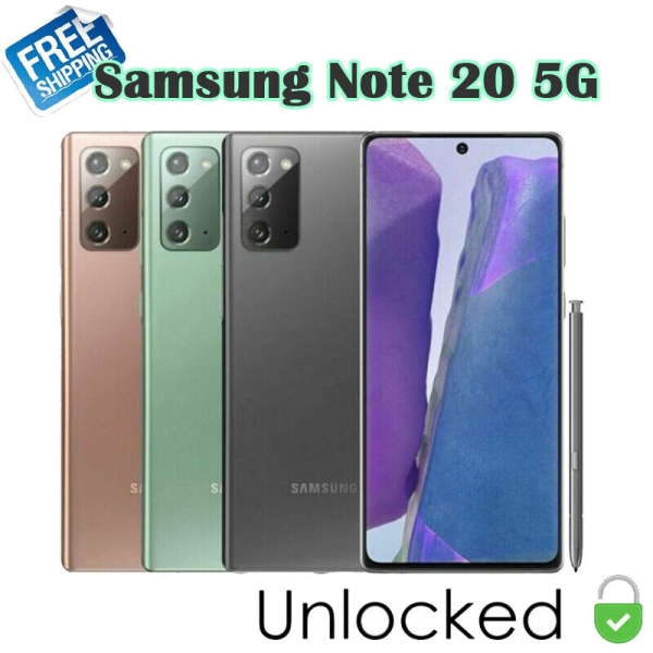 Samsung Galaxy Note 20 5G N981U 128GB Ohne Vertrag Smartphone Handys All Colours