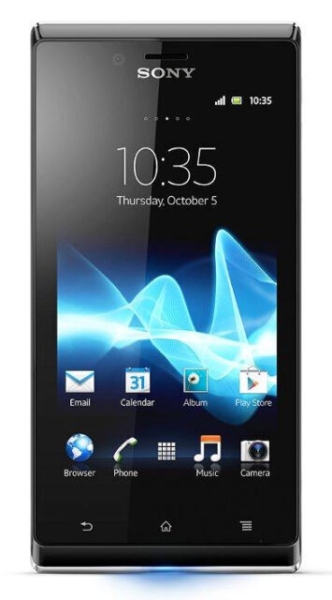 Neu Sony Xperia J ST26i 4GB schwarz entsperrt Android Handy Smartphone