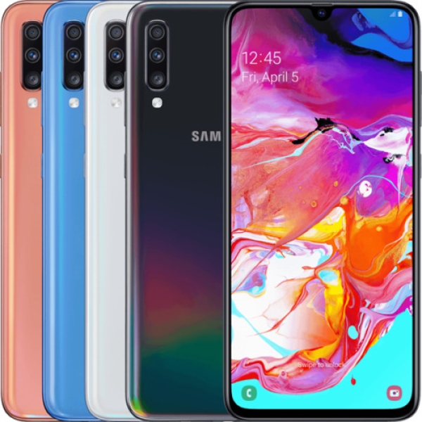 Neu Samsung Galaxy A70 (2019) SM-A705FN 128GB Smartphone schwarz entsperrt A++ neuwertig