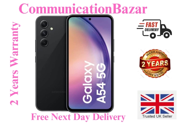 NEU Samsung Galaxy A54 128GB 5G 6,4″ Smartphone 8GB RAM entsperrt – Graphite