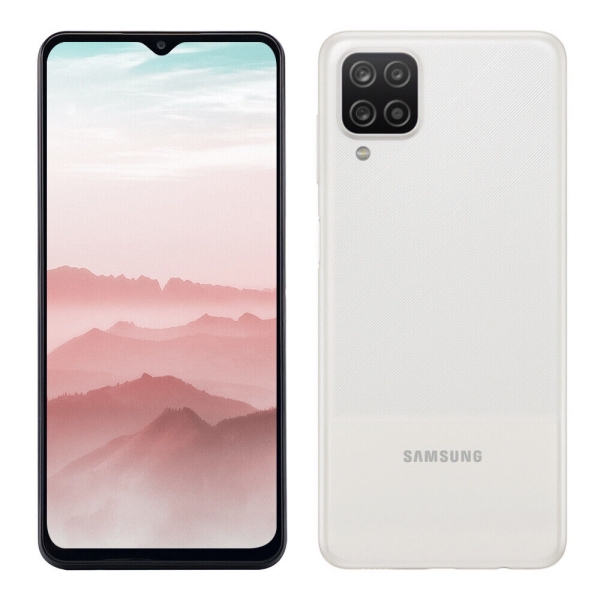 Samsung Galaxy A12 128 GB Weiss Dual Sim Smartphone Neuwertig DE Händler