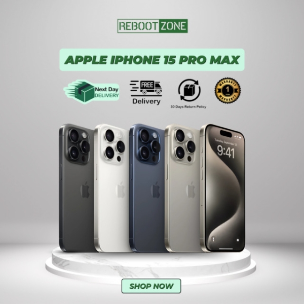 Apple iPhone 15 Pro Max 5G 256GB entsperrt iOS Smartphone alle Farben – makellos A+