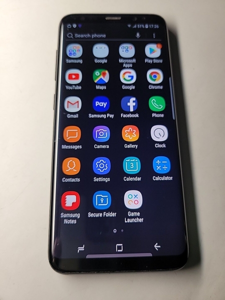 Samsung Galaxy S8 SM-G950F – 64GB – Midnight Black (entsperrt) Displaybrand #254a