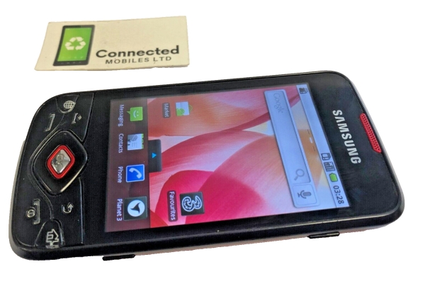 Samsung I5700 Galaxy Spica schwarz rot (entsperrt) Smartphone Handy voll funktionsfähig