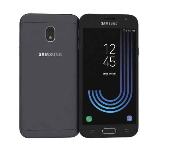 Samsung Galaxy J3 SM-J330F – 16GB – Schwarz (Entsperrt) – Gesprungenes Glas – Defekt