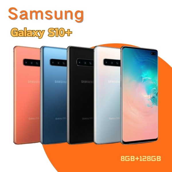 Neu Samsung Galaxy S10+ Plus SM-G975U 8+128GB 4G Fabrik Smartphone12MP entsperrt