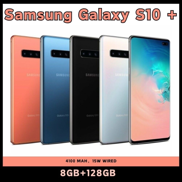 Neu Samsung Galaxy S10+ Plus SM-G975U 128GB Factory Unlocked Handys Smartphone