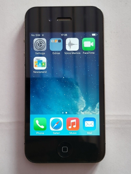 Apple iPhone 4 16GB A1332 Smartphone schwarz drei Netzwerk – kleinere Risse am Bildschirm