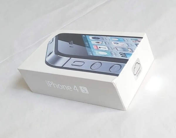 Apple iPhone 4s (Inhalt verpackt) 16GB schwarz entsperrt (seltene Sammler) uvp £745