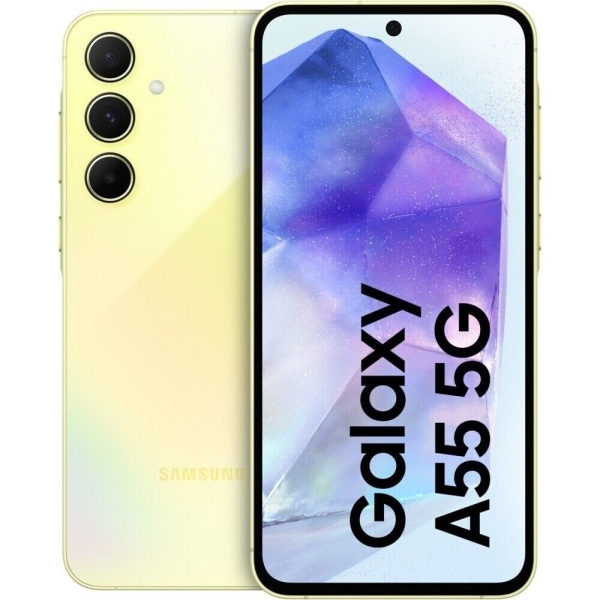 Samsung Galaxy A55 5G Smartphone awesome lemon