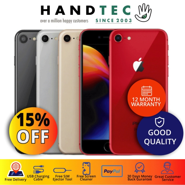 Apple iPhone 8 64GB 256GB entsperrt Handy – alle Farben – extra 15% Rabatt – gut B+