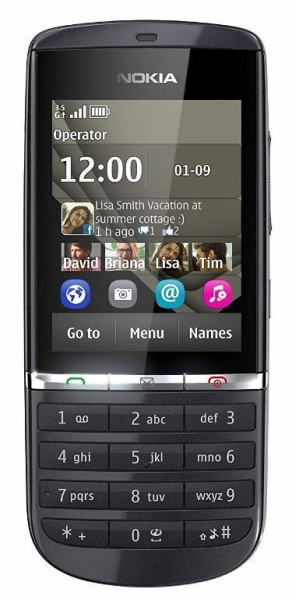 NOKIA ASHA 300 3G HANDY-ON O2/TESCO/GIFFGAFF MIT NEUEM LADEGERÄT & GARANTIE