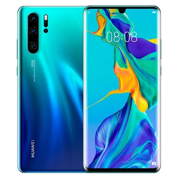 Huawei P30 Pro 128GB entsperrt Android Smartphone Aurora, 20% EXTRA RABATT – GUT B+