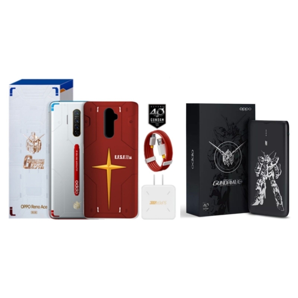 OPPO Powerbank + Reno Ace Gundam Edition 256GB Speicher 8GB RAM Smartphone ENTSPERREN