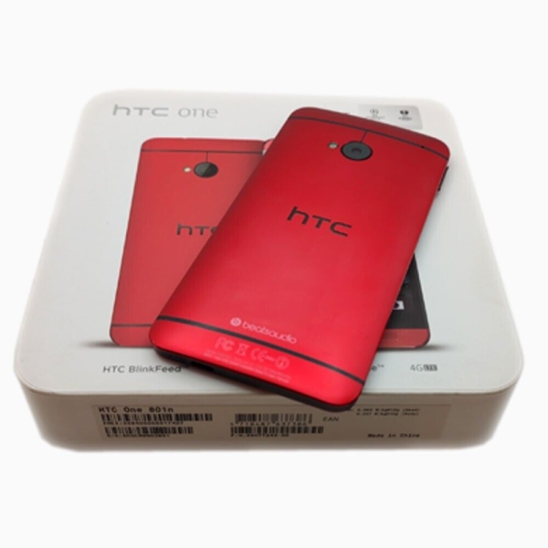 HTC One M7 801N SINGLE SIM 32GB 4G GLAMOUR ROT werkseitig entsperrt