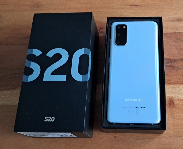 Samsung Galaxy S20 – SM-G980F/DS – 128GB – Cloud Blue – Smartphone – OVP