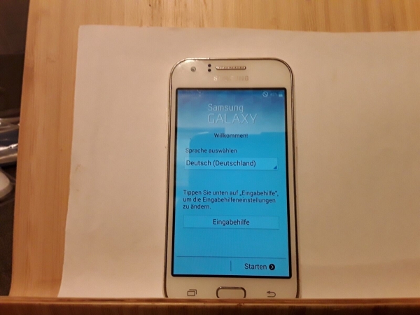 Handy Samsung Galaxy J1 J100H weiss  ohne Simlock Smartphone