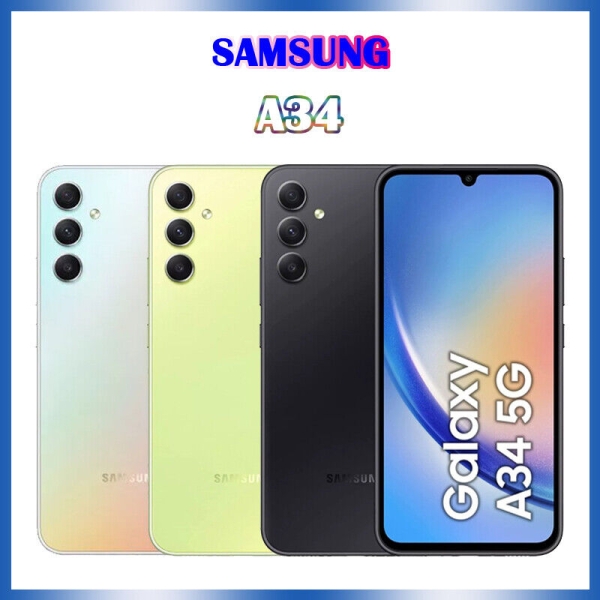 Versiegelt Handys Samsung Galaxy A34 5G A346E/DSN 8+128GB Dual SIM Smartphone