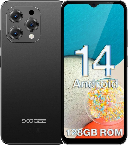 NEU OVP Doogee N55 Android 14 128GB+8GB 6,56″ entsperrt schwarz Smartphone