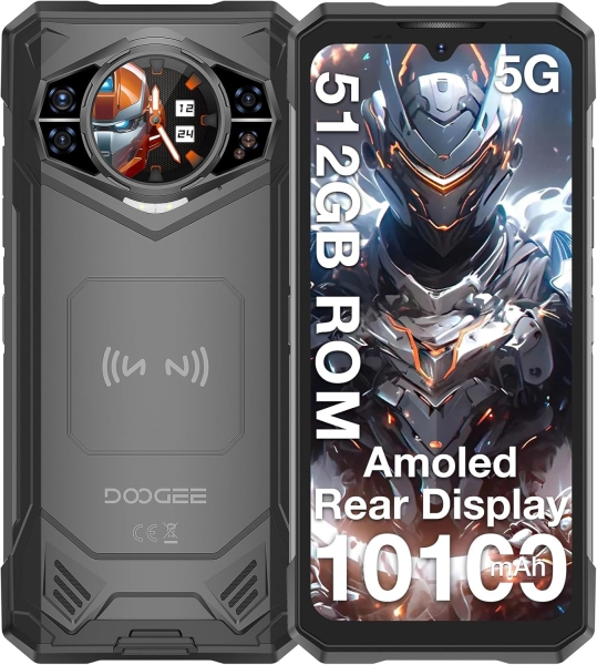 Doogee S200 X Rugged Smartphone 5G, 32GB+512GB2TB DDR5, 1,32“ AMOLED Rear Night