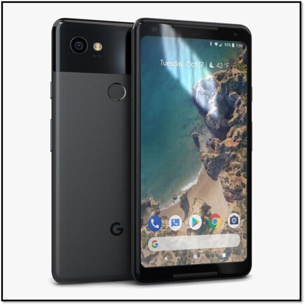 Google Pixel 2 XL Smartphone – 64GB entsperrt Just Black 6,0″ – 4k Kamera gesprungen