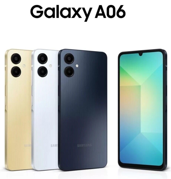 Neu Samsung Galaxy A06 64GB 4G 2024 Dual-Sim entsperrt Android Smartphone 2024