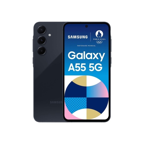 Samsung A556B A55 5G Smartphone schwarz-navy