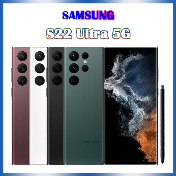 Versiegelt Handys Samsung Galaxy S22 Ultra 5G S908U 8+128GB SIMFREE Smartphone