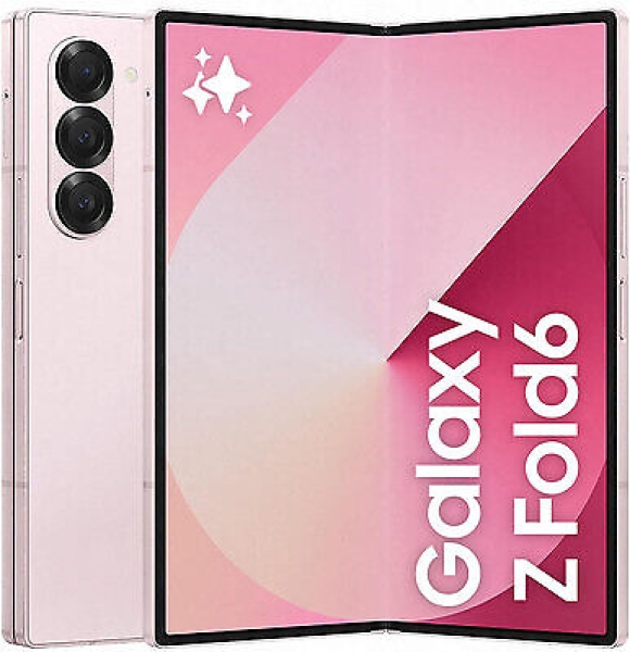 Samsung Galaxy Z Fold 6 5G 12GB 256GB Dual Sim Android Smartphone – Pink