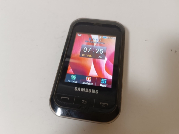 Samsung  GT-C3300K, Schwarz Smartphone