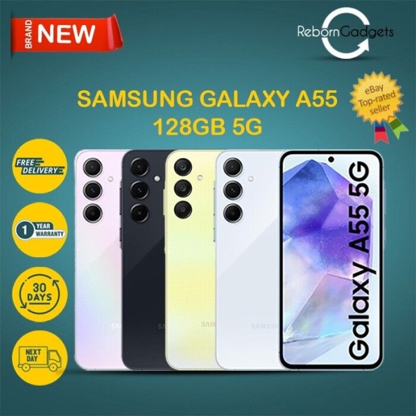 Samsung Galaxy A55 5G – 128GB Smartphone 8GB RAM alle Farben entsperrt Brandneu