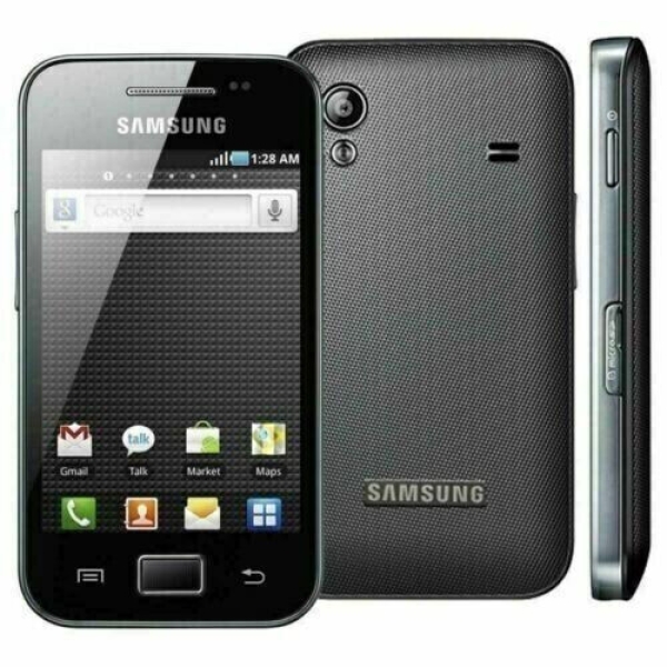 Samsung  Galaxy Ace GT-S5830 Onyx Black (Ohne Simlock) Smartphone Rückseite weiß