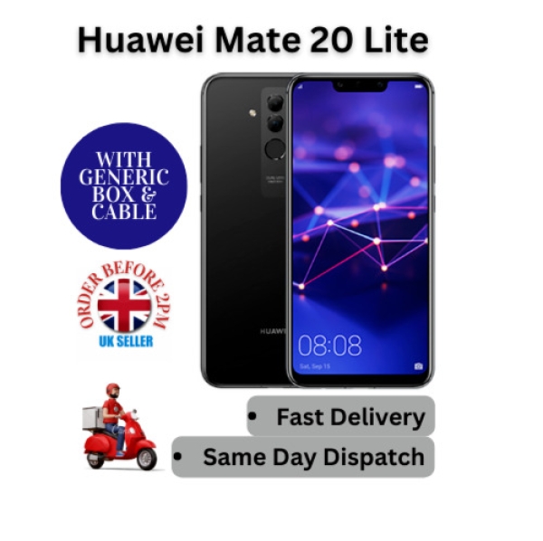 Huawei Mate 20 Lite 64GB/4GB 20MP 4G LTE NFC entsperrt Android Smartphone – schwarz