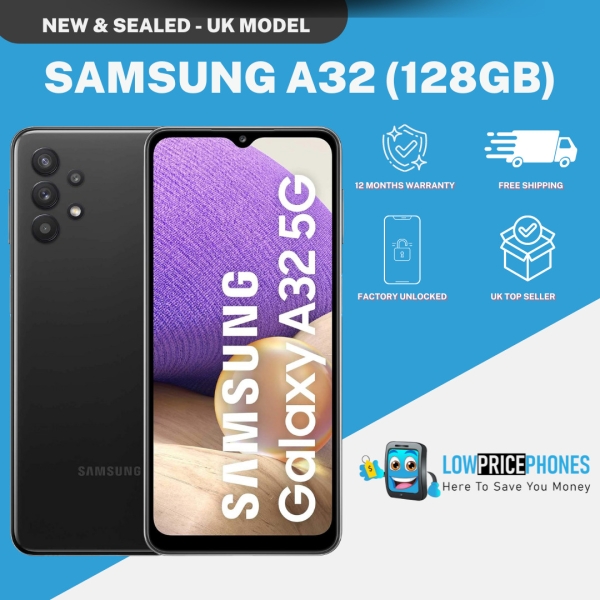 Neu & Versiegelt Samsung Galaxy A32 5G 6,5″ SIM-freies Smartphone