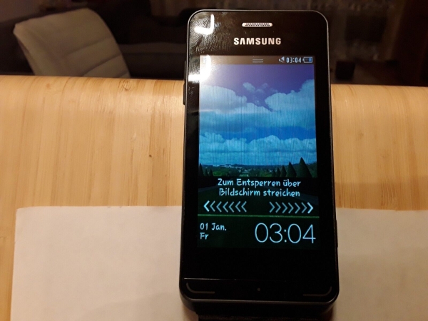 Handy Samsung GT S7230 schwarz (Ohne Simlock) Smartphone