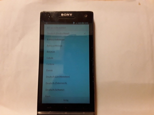 Handy Sony Ericsson Xperia LT 26i schwarz (Ohne Simlock) Smartphone