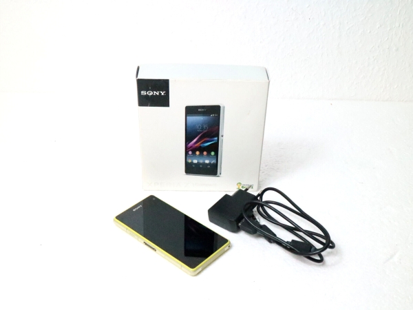 Sony Xperia Z1 Compact Handy Telefon Kamera Smartphone Senioren gelb