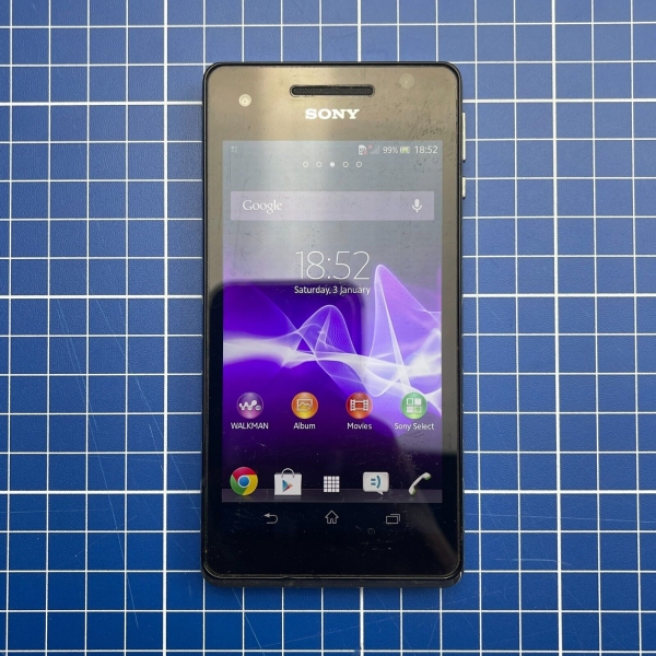 Sony Xperia V LT25i unbekanntes Netzwerk schwarz-weiß Android Smartphone Ersatzteile