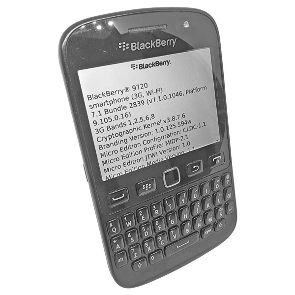 BlackBerry 9720 QWERTZ Smartphone schwarz entsperrt