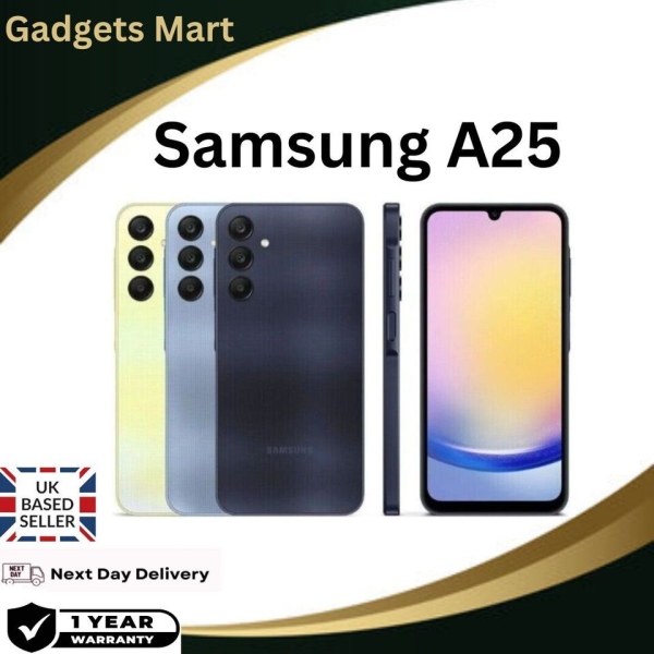 Samsung A25 5G 128GB 6,5″“ ENTSPERRT SMARTPHONE 2024 MODELL BRANDNEU VERSIEGELT