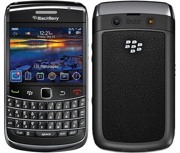 BlackBerry Bold 9700 – Black Smartphone with Leather Pouch