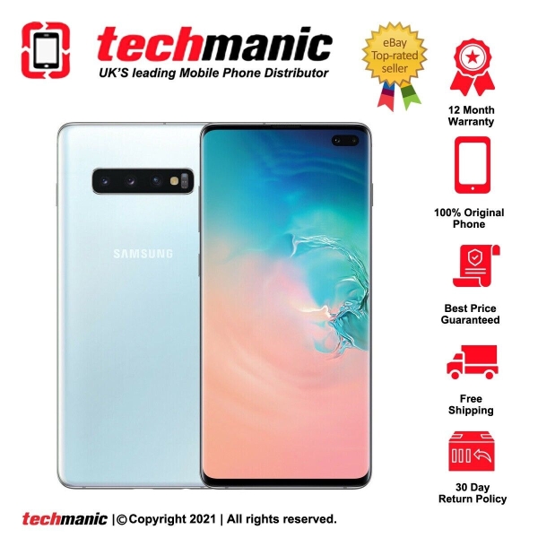 Samsung Galaxy S10+ Plus – 128GB – Smartphone prismenweiß (entsperrt) –